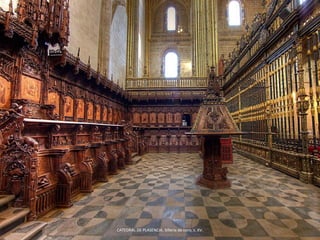 CATEDRAL DE PLASENCIA. Sillería de coro, s. XV.
 