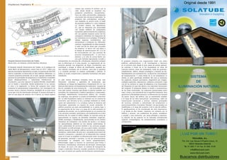 Arquitectura Hospitalaria ¢ especial
promateriales
35
promateriales
34
Arquitectura Hospitalaria ¢ especial
El recinto hospitalario “Marqués de Valdecilla” presentaba
en 1999 una variedad de edificios con distintas funciones,
construidos a lo largo de su historia y ejecutados según iban
apareciendo nuevas necesidades. Estos edificios se comunicaron
entre sí por un sistema viario en superficie y otro de galerías
subterráneas, trazados también como respuesta inmediata
a requerimientos concretos, y no a una ordenación general
premeditada. El resultado final fue un conjunto espacialmente
complejo, con estructuras deterioradas y dificultades
funcionales en muchas áreas. Tras varias mejoras ejecutadas
en el plan de ordenación de la zona, la parcela (con un desnivel
de catorce metros desde el punto más alto -en la avenida del
Marqués de Valdecilla- hasta el más bajo -próximo a las vías del
ferrocarril-) ha quedado accesible en todo su perímetro a través
de vías públicas, mejorándose notablemente las condiciones
de accesibilidad originales. El derrumbe en 1999 de la fachada
Noroeste del edificio de traumatología forzó la iniciación de los
trabajos de reconstrucción del hospital.
Fase I del HUMV de Santander
Alas Carvajal Casariego / Cruz Baquerizo Petrement
La Fase I del nuevo hospital, denominada Pabellones
Tradicionales, permitió recuperar el conjunto situado
en la franja central de la parcela, lo que junto a la Fase
II –franja Sur- serviría para interconectar todas las
zonas del hospital. Esta primera fase, ejecutada entre
los años 2002 y 2007, comprendía en un principio la
rehabilitación integral de los siete edificios históricos y
protegidos que se encontraban ocupando los terrenos,
para albergar una actividad asistencial de alta calidad y
tecnología puntera, manteniendo la imagen del hospital
que lo ha caracterizado siempre. En la propuesta se
desarrolla también la creación de una gran superficie
de nueva planta bajo todos ellos, que los unifica, amplía
el espacio disponible y configura un jardín sobre su
cubierta, que esconde todos los servicios generales
(urgencias, UCIS, bloque quirúrgico, radiología,
radioterapia y medicina nuclear, etc.). A éstos accede la
luz natural a través de patios que perforan la cubierta y
rodean los siete edificios, manteniendo la privacidad de
las áreas internas.
En los Pabellones se alojan diversos usos complementarios,
centrados sobre todo en el uso médico más interno (unidades
administrativas de los servicios, despachos médicos, residencia
de médicos, biblioteca y aulas de docencia, etc.), consiguiéndose
un buen aprovechamiento de las antiguas estructuras, con
una utilización adecuada por proximidad física entre áreas y
condiciones arquitectónicas, que además se enriquece con cierto
carácter emblemático. Su posición centrada lo hace fácilmente
accesible, tanto desde la zona de hospitalización (Fase III al
Norte) como desde la ambulatoria (Fase II al Sur), y se utilizan las
vías públicas construidas por el Plan General para segregar los
tráficos de urgencias, abastecimiento de suministros, atención
ambulatoria y público a hospitalización. La solución aportada,
al crear una lámina a un nivel superior, consigue escalonar las
edificaciones y adaptar el complejo a la topografía, suavizando
su impacto urbano, y crea un paisaje interior ajardinado,
que constituye la vista principal desde la hospitalización. La
construcción de la fase I es destacable por la complejidad del
proceso, consecuencia tanto de la necesidad de intervenir en el
Hospital en funcionamiento como de la naturaleza de la obra,
consistente en la superposición de un área hospitalaria nueva
sobre los pabellones tradicionales. Dado el estado de deterioro
de éstos, se desestimó su rehabilitación y se procedió a la
demolición completa y posterior reproducción de los mismos,
respetando todos los elementos constructivos y decorativos
exteriores, y configurando la estructura interior como espacio
diáfano para adaptar sus usos a cualquier necesidad. Se han
sustituido, respetando formas y proporciones, los elementos
primitivos por materiales más resistentes, y se ha mantenido
la ordenación de las carpinterías de los huecos, logrando con
todo ello una exacta reproducción de los pabellones originales.
Fase II del HUMV de Santander
Alas Carvajal Casariego / Cruz Baquerizo Petrement
La Fase II, o Valdecilla Sur, consiste en un único edificio de
nueva planta rectangular para atención ambulatoria. Este
bloque se encuentra al Sur de la Fase I, y facilita el acceso de
los pacientes y sus familiares, por el Sur, y de los servicios y
asistencias interrelacionadas, por las galerías que lo unen en
la fachada Norte con la Fase I. Está distribuido en tres plantas,
que son perceptibles desde la fachada Sur, pero que en su
parte Norte quedan enterradas las dos inferiores. El edificio se
plantea como una pieza neta de remate del conjunto, y da frente
a una gran plaza ajardinada rematada por el nuevo nudo de
La Marga. Un acceso descentrado dando
a la plaza permite dividir la pastilla
ambulatoria en 2 partes diferenciadas:
la menor, al Oeste, dedicada a hospitales
de día, más compacta y estructurada
alrededor de dos patios transversales, y
la mayor, al Este, destinada a consultas,
abierta y organizada mediante un
patio longitudinal roto por pasarelas,
alrededor del cual se sitúan los espacios
de circulación y esperas. De esta
manera los tráficos se segregan desde
el principio, y el paciente es dirigido a
su zona particular de espera, donde será
atendido.
En ambos extremos del edificio, dos
núcleos verticales resuelven tanto
las circulaciones internas como los
suministros. Los hospitales de día,
psiquiátrico, médico y quirúrgico, se
superponen en los 3 niveles principales
del edificio y se conectan de manera
muy directa con los servicios centrales
de la Fase I. Las consultas, agrupadas
por especialidades, se vuelcan siempre
a fachada, siendo su pasillo de acceso
controlado, independiente de las zonas
generales de circulación y esperas,
abiertas al patio mayor. En el cuarto nivel,
y con acceso desde el núcleo principal,
se proyecta una cafetería con vistas,
tanto a la bahía como a los restaurados
pabellones, y se complementa con
un cuerpo lineal de consultas, que remata con limpieza la
construcción. Al ser un edificio eminentemente ambulatorio,
con consultas tipo, cuya asignación puede modificarse con
el tiempo, se ha proyectado una solución modular, con luces
válidas tanto para el aparcamiento de sótano como para las
citadas piezas tipo. De esta manera, tanto desde un punto de
vista estructural como de cerramientos y acabados, se limitan
el número de soluciones, simplificando la ejecución. Sobre
una losa de hormigón se levanta una estructura del mismo
El
Hospital
Marqués
de
Valdecilla
completo.
Simulación:
Inglada
Arévalo
Fotografía
Aérea
de
la
Fase
I.
Foto:
Carvajal
Casariego
 