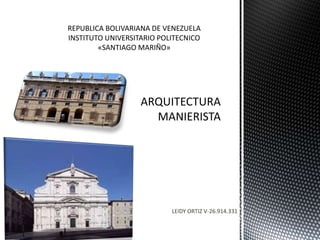 LEIDY ORTIZ V-26.914.331
REPUBLICA BOLIVARIANA DE VENEZUELA
INSTITUTO UNIVERSITARIO POLITECNICO
«SANTIAGO MARIÑO»
 