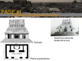 FASE III templo de la cruz
Edificio:
1era etapa

Apariencia actual del
templo de la cruz
Fachada

Planta arquitectónica

 