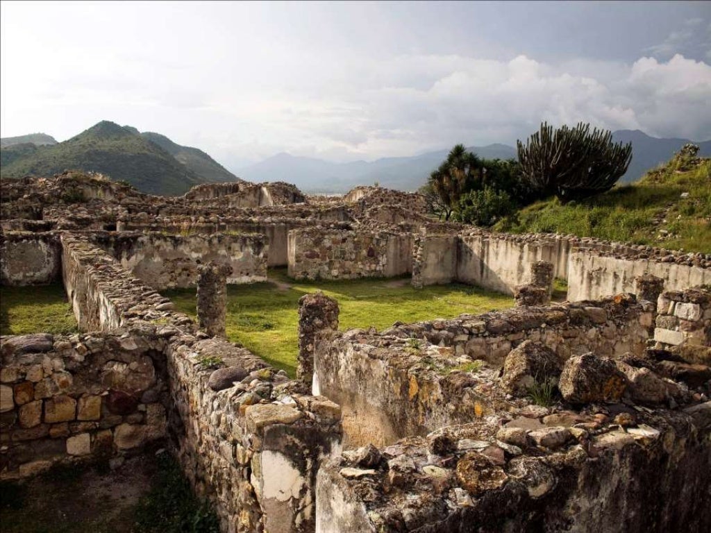 Arquitectura Mixteca Ruinas Antiguas México Oaxaca Arquitectura Mixteca Ruinas Antiguas México Oaxaca