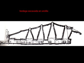 bodega excavada en arcilla   