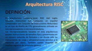 ARQUITECTURA RISC | PPTX