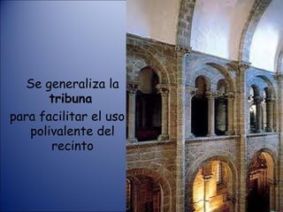Se generaliza la  tribuna   para facilitar el uso polivalente del recinto 