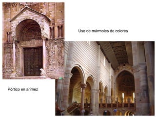 Uso de mármoles de colores




Pórtico en arimez
 