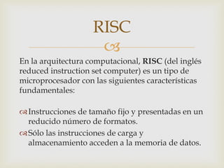 Arquitecturas cisc-y-risc | PDF