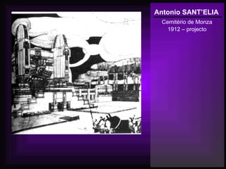 Antonio SANT’ELIA
Cemitério de Monza
1912 – projecto
 