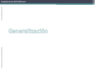 Arquitectura del SoftwareEscueladeIngenieríaInformáticaUniversidaddeOviedo
 