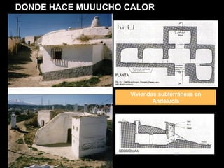Viviendas subterráneas en
Andalucía
DONDE HACE MUUUCHO CALOR
 
