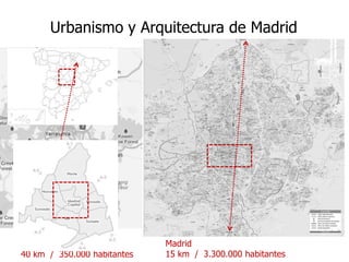 Urbanismo y Arquitectura de Madrid




Canberra                     Madrid
40 km / 350.000 habitantes   15 km / 3.300.000 habitantes
 