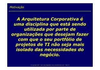 Arquitetura  Corporativa