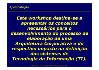 Arquitetura  Corporativa