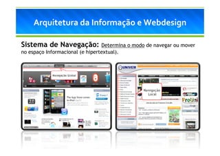 Arquitetura da Informação e Webdesign