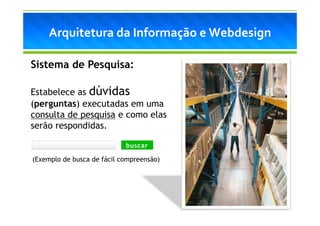 Arquitetura da Informação e Webdesign