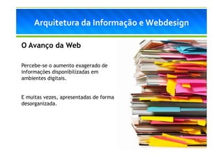 Arquitetura da Informação e Webdesign