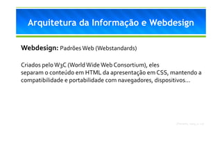 Arquitetura da Informação e Webdesign
