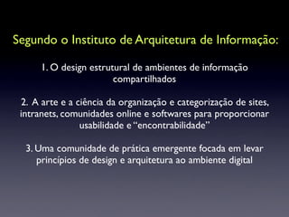 Arquitetura de Informação