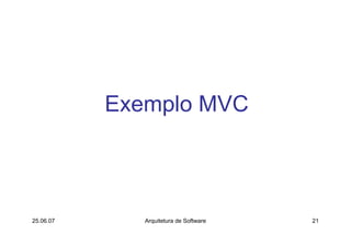 Arquitetura de Sofware