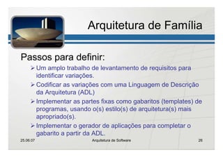 Arquitetura de Sofware