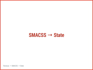 SMACSS → State 
Técnicas → SMACSS → State 
 