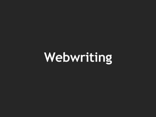 Webwriting 
