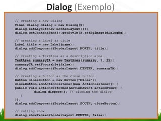 Dialog (Exemplo)
 