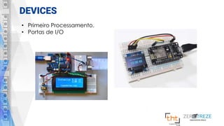 DEVICES
• Primeiro Processamento.
• Portas de I/O
 