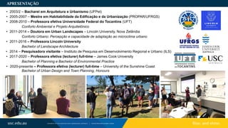 Arquitetura e/ou urbanismo