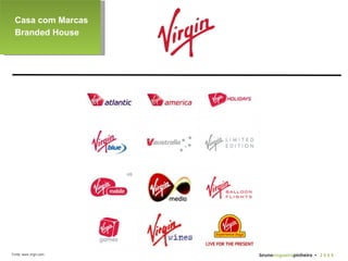 Fonte: www.virgin.com. Casa com Marcas Branded House bruno nogueira pinheiro   •  2 0 0 9 