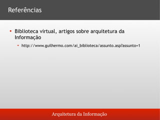 Arquitetura da Informação