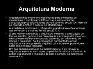 Arquitetura moderna