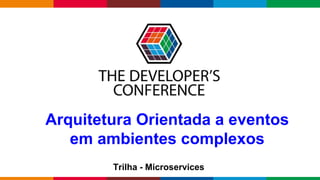 Globalcode – Open4education
Arquitetura Orientada a eventos
em ambientes complexos
Trilha - Microservices
 