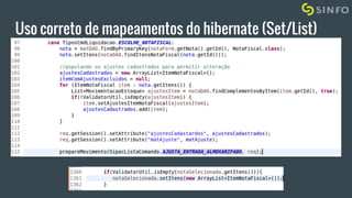 Uso correto de mapeamentos do hibernate (Set/List)
 