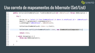 Uso correto de mapeamentos do hibernate (Set/List)
 
