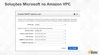 Soluções Microsoft na Amazon VPC
 