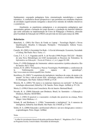 Arquiteturas Pedagógicas