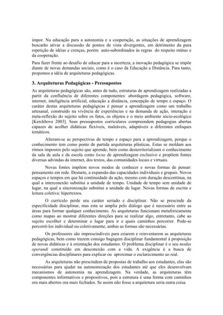 Arquiteturas Pedagógicas