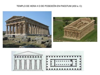 TEMPLO DE HERA II O DE POSEIDÓN EN PAESTUM (450 a. C)
 