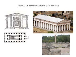 TEMPLO DE ZEUS EN OLIMPIA (472- 457 a. C)
 