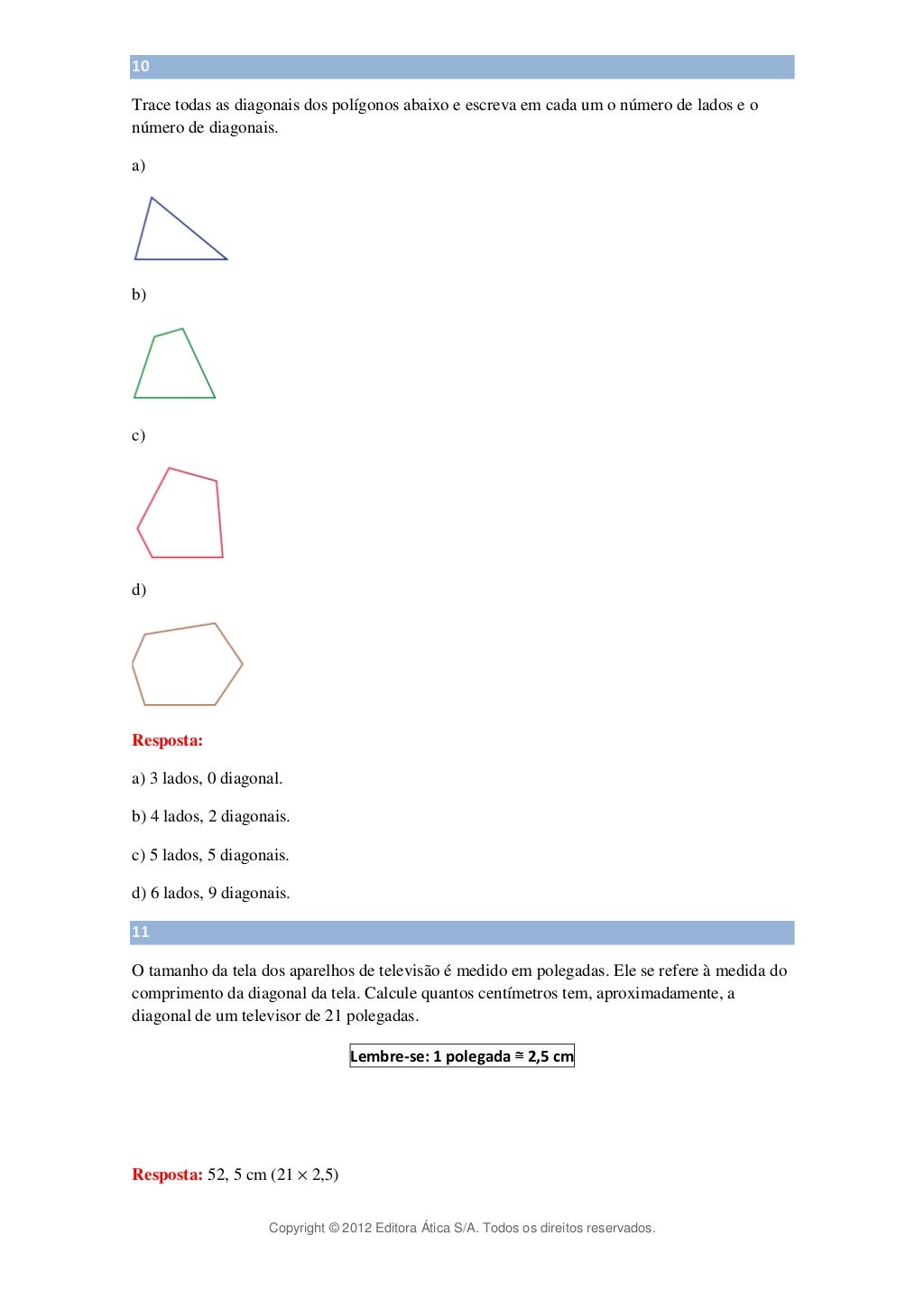 Prova De Matemática 6 Ano 3 Bimestre Com Gabarito
