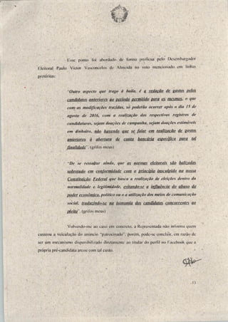 Sentença de propaganda eleitoral antecipada