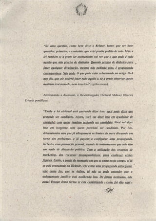 Sentença de propaganda eleitoral antecipada