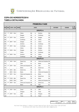 A tabela da Copa do Nordeste de 2022, com 2 semanas entre os jogos da final  - Cassio Zirpoli