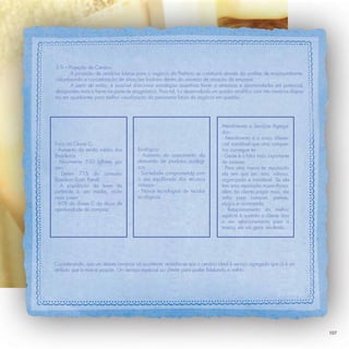 5.9 – Projeção de Cenário
       A projeção de cenários futuros para o negócio da Prefácio se construirá através da análise de macroambiente,
vislumbrando a concretização de situações factíveis dentro do universo de atuação da empresa.
       A partir de então, é possível direcionar estratégias assertivas frente a ameaças e oportunidades em potencial,
designadas mais a frente na parte de prognóstico. Para tal, foi desenvolvido um quadro analítico com três cenários dispos-
tos em quadrantes para melhor visualização do panorama futuro do negócio em questão.




                                                                                 Atendimento e Serviços Agrega-
                                                                                 dos:
                                                                                 - Atendimento é o único diferen-
Foco na Classe C:                                                                cial inimitável que uma compan-
- Aumento da renda média dos            Ecológico:                               hia consegue ter
Brasileiros                             - Aumento do crescimento da              - Gente é o fator mais importante
- Movimenta 550 bilhões por             demanda de produtos ecológi-             de sucesso
ano                                     cos                                      - Para uma marca ter reputação
- Detém 71% do consumo                  - Sociedade comprometida com             ela tem que ser: rara, valiosa,
Brasileiro (Latin Panel)                o uso equilibrado dos recursos           organizada e inimitável. Se ela
- A população da base da                naturais                                 tem uma reputação maravilhosa,
pirâmide é, em média, muito             - Novas tecnologias de tecidos           além do cliente pagar mais, ele
mais jovem                              ecológicos                               volta para comprar, prefere,
- 60% da classe C da dicas de                                                    elogia e recomenda.
oportunidade de compras                                                          - Relacionamento da melhor
                                                                                 espécie é quando o cliente doa
                                                                                 o seu relacionamento para a
                                                                                 marca, ele vai gerar resultado.




Considerando, que um desses cenários irá acontecer, acredita-se que o cenário ideal é serviço agregado que já é um
atributo que a marca propõe. Um serviço especial ao cliente para poder ﬁdeliza-lo e retê-lo.




                                                                                                                             107
 