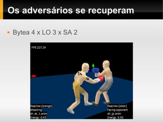 Os adversários se recuperam

   Bytea 4 x LO 3 x SA 2
 