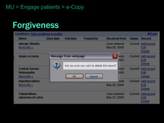 MU > Engage patients > e-Copy


  Forgiveness
 