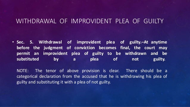 Arraignment And Plea Arraignment And Plea