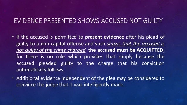 Arraignment And Plea Arraignment And Plea