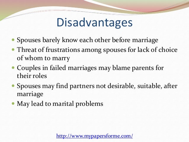 Essay on love marriage and arranged marriage