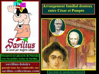 César et Pompée et leurs femmes